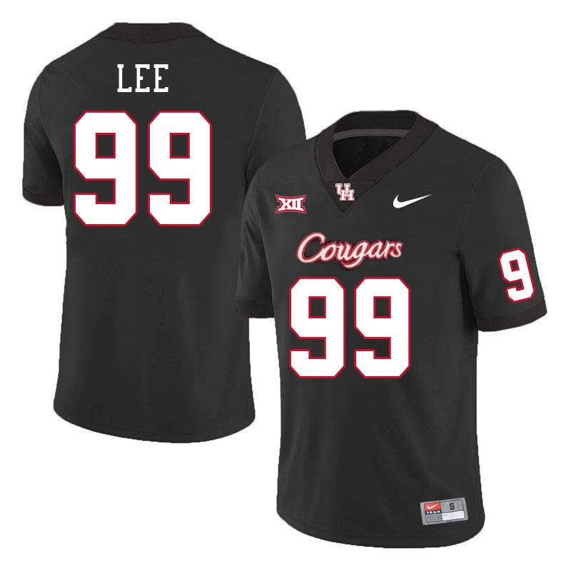 Men #99 Quindario Lee Houston Cougars College Football Jerseys Stitched-Black